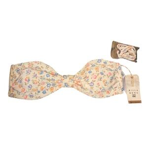 Billabong Cream Floral Bikini Top